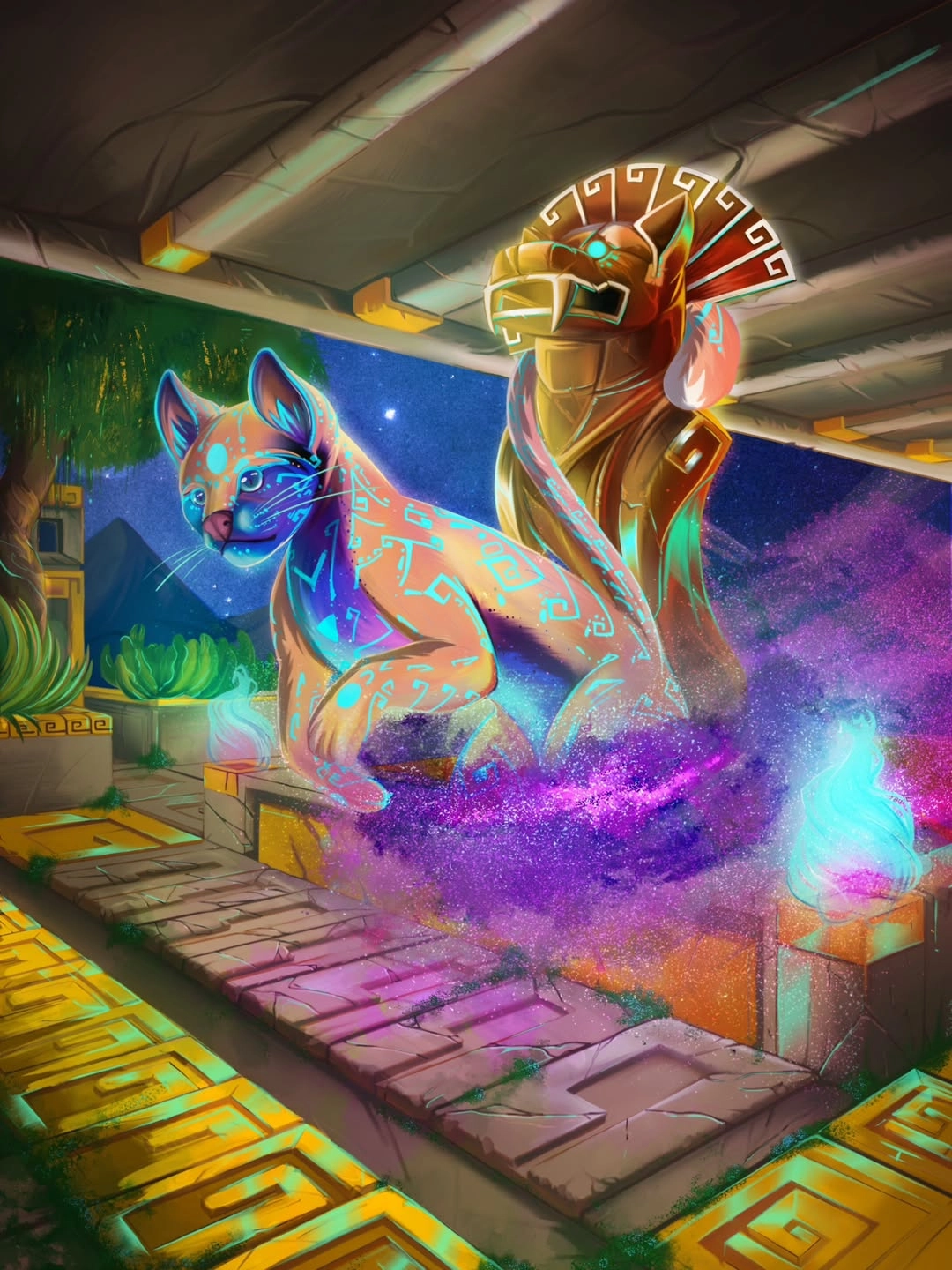 Ilustración de la baraja Bestia horse